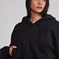 Polerón Mujer Crop Bordado Negro Sioux - Miniatura 5