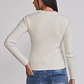 Sweater Mujer Cuello Redondo Soft Crudo Sioux - Miniatura 3