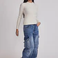 Sweater Mujer Cuello Redondo Soft Crudo Sioux - Miniatura 2