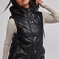 Parka Mujer Ecocuero Larga Negro Sioux - Miniatura 4