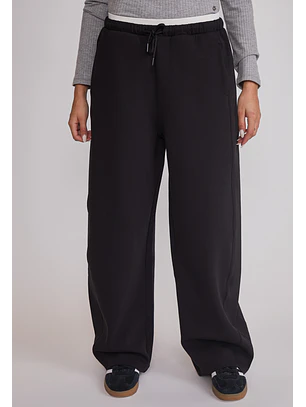 Pantalón Buzo Mujer Balloon Negro Sioux