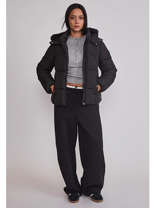 Pantalón Buzo Mujer Balloon Negro Sioux