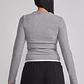 Polera Mujer Soft Botones Gris Sioux - Miniatura 3