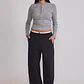 Polera Mujer Soft Botones Gris Sioux - Miniatura 2