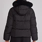 Parka Mujer Puffa Gorro Piel Negro Sioux - Miniatura 3