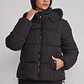 Parka Mujer Puffa Gorro Piel Negro Sioux - Miniatura 1