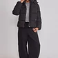 Parka Mujer Puffa Gorro Piel Negro Sioux - Miniatura 2