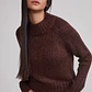 Sweater Mujer Lurex Café Sioux - Miniatura 5