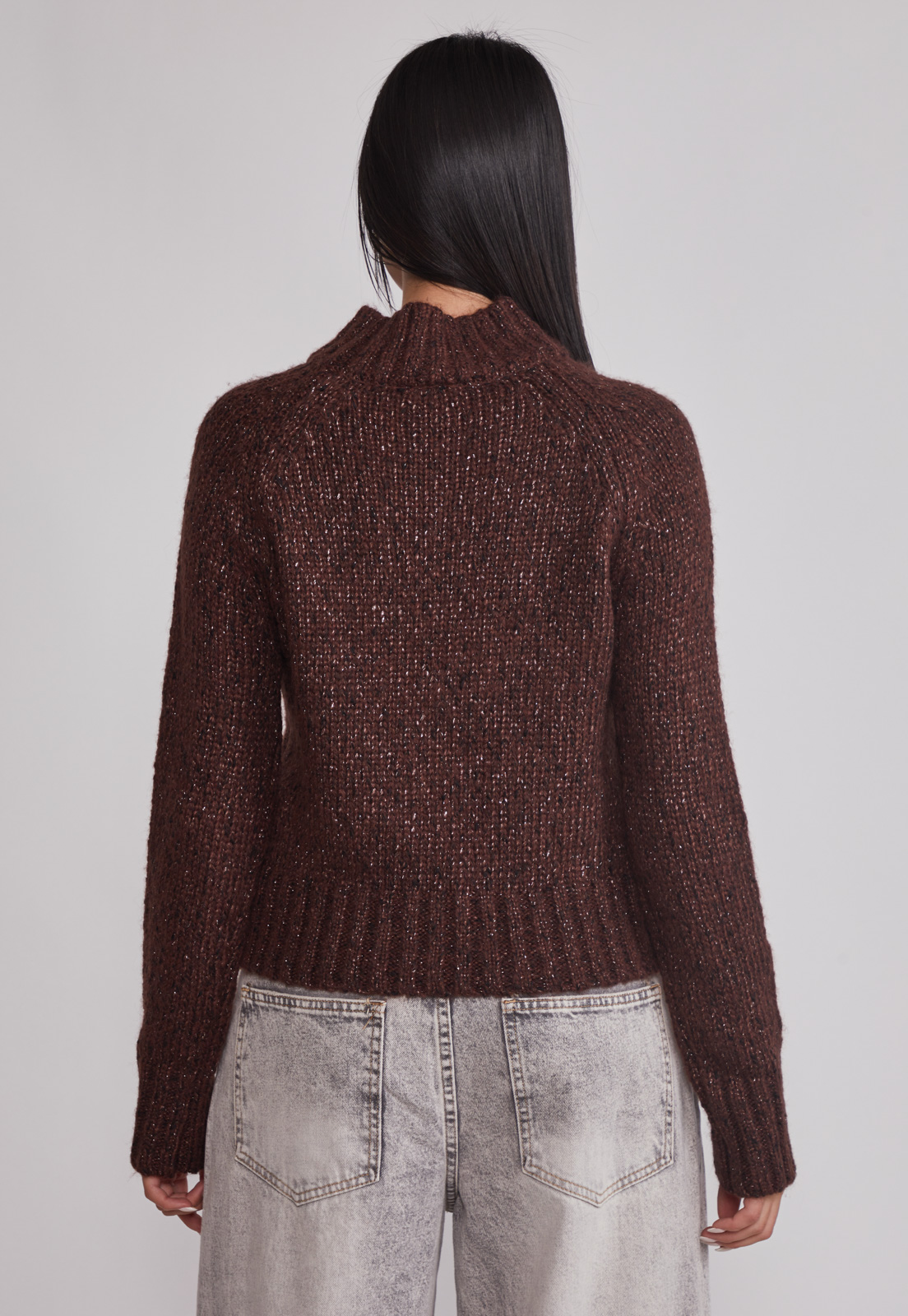 Sweater Mujer Lurex Café Sioux 3