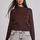 Sweater Mujer Lurex Café Sioux - Miniatura 1