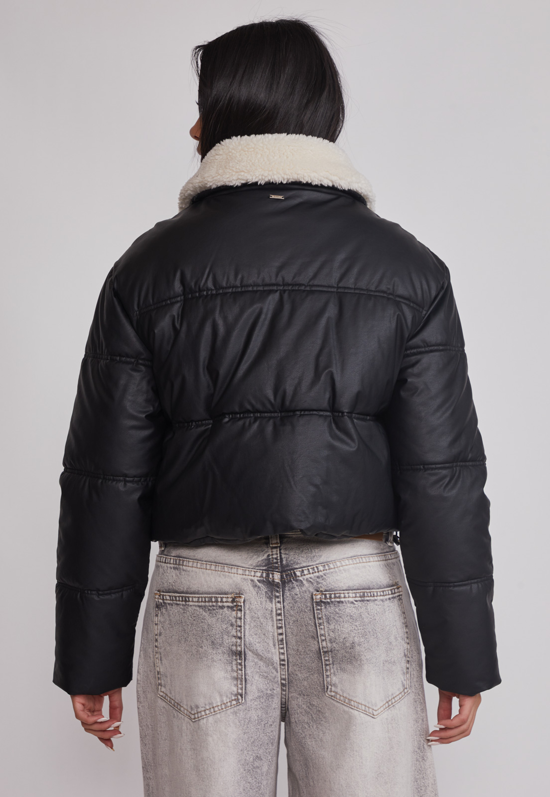 Parka Mujer Cuello Chiporro Negro Sioux 3