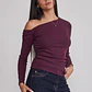 Polera Mujer Hombro Caido Lila Sioux - Miniatura 1