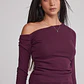 Polera Mujer Hombro Caido Lila Sioux - Miniatura 4