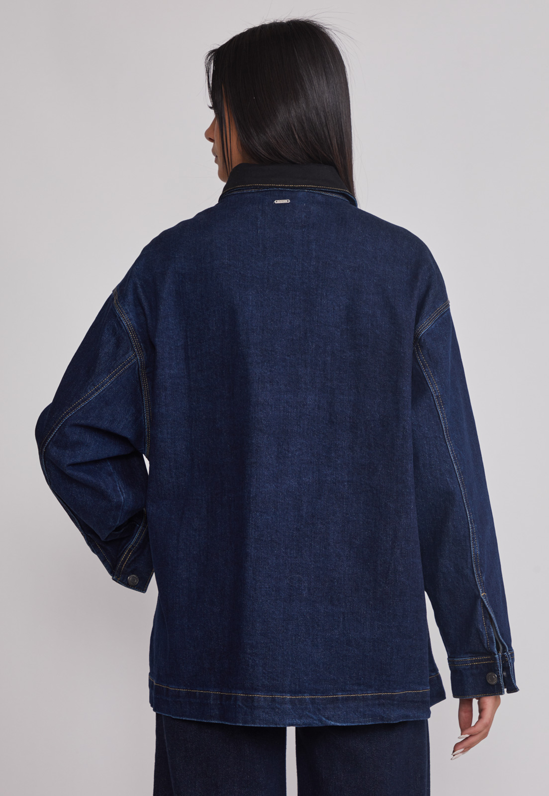Chaqueta Mujer Raw Denim Worker Azul Sioux 3