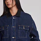 Chaqueta Mujer Raw Denim Worker Azul Sioux - Miniatura 5