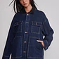 Chaqueta Mujer Raw Denim Worker Azul Sioux - Miniatura 1