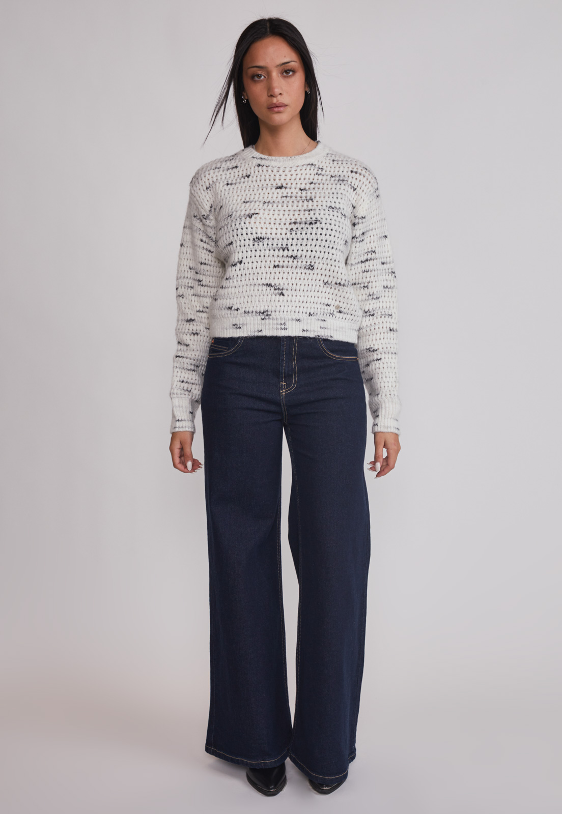 Sweater Mujer Jaspeado Crudo Sioux 2