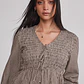 Blusa Mujer Cuadros Café Sioux - Miniatura 4