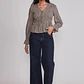Blusa Mujer Cuadros Café Sioux - Miniatura 2