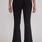 Pantalón Mujer Flare Efecto Suede Negro Sioux - Miniatura 3