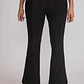 Pantalón Mujer Flare Efecto Suede Negro Sioux - Miniatura 2