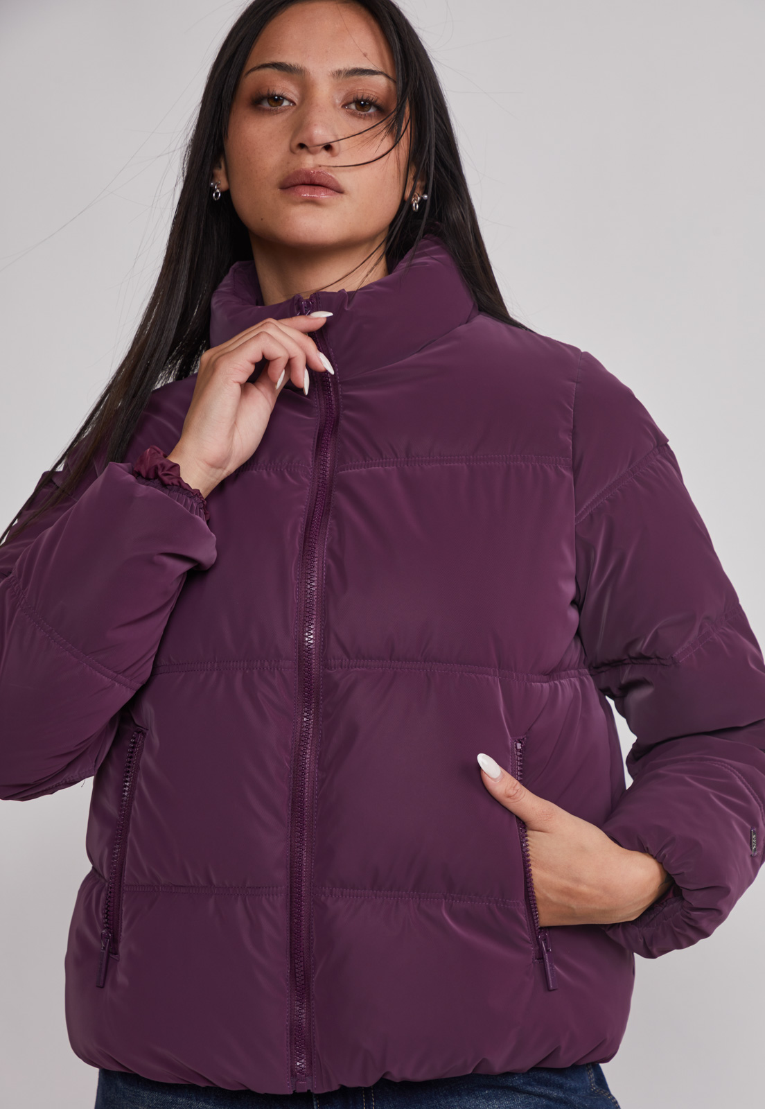 Parka Mujer Efecto Peachy Morado Sioux 6