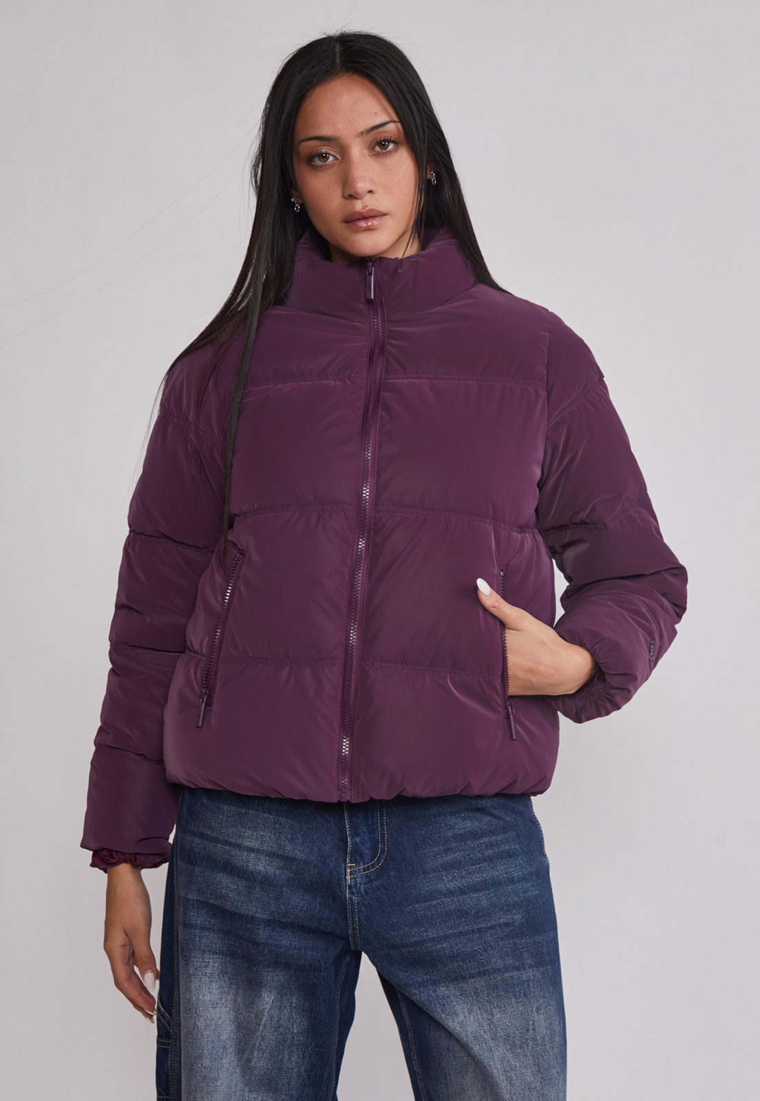 Parka Mujer Efecto Peachy Morado Sioux 1