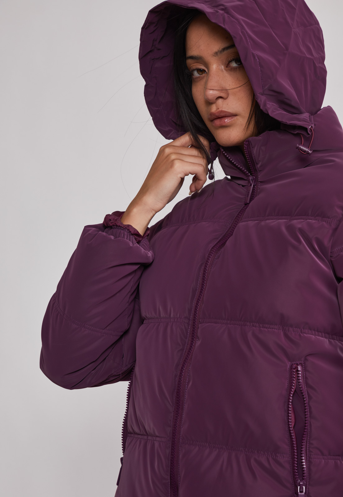 Parka Mujer Efecto Peachy Morado Sioux 9