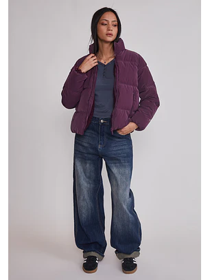 Parka Mujer Efecto Peachy Morado Sioux