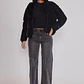 Parka Mujer Efecto Peachy Negro Sioux - Miniatura 2