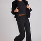 Pantalón Mujer Tejido Melange Negro Sioux - Miniatura 5
