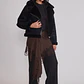 Chaqueta Mujer Aviadora Piel Negro Sioux - Miniatura 2