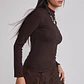 Polera Mujer Elasticada Café Sioux - Miniatura 5