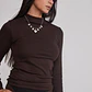 Polera Mujer Elasticada Café Sioux - Miniatura 4