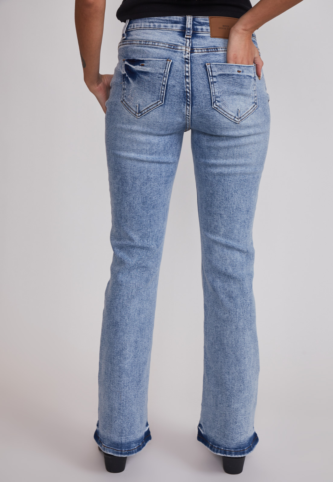 Jeans Mujer Celeste Flare Celeste Sioux 3