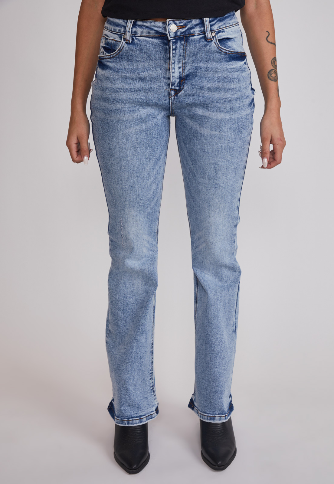 Jeans Mujer Celeste Flare Celeste Sioux 1