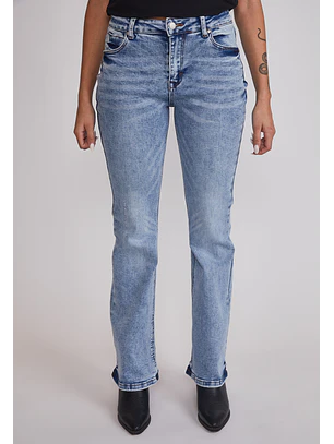 Jeans Mujer Celeste Flare Celeste Sioux