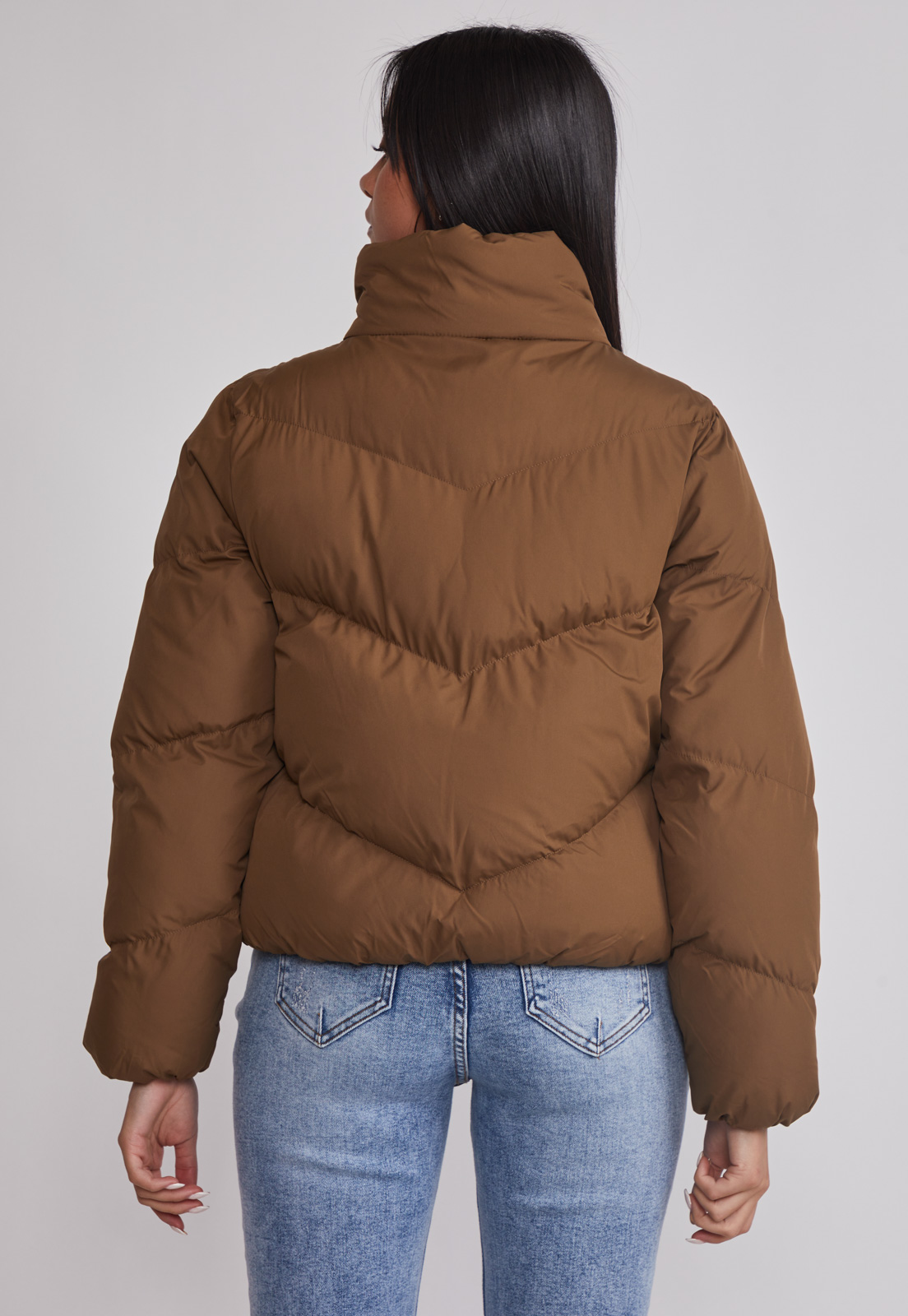 Parka Mujer Basic Puffa Verde Sioux 3