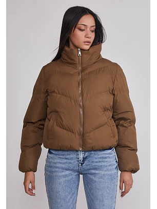 Parka Mujer Basic Puffa Verde Sioux