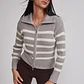 Sweater Mujer Doble Zipper Gris Sioux - Miniatura 5