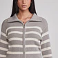 Sweater Mujer Doble Zipper Gris Sioux - Miniatura 4
