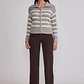 Sweater Mujer Doble Zipper Gris Sioux - Miniatura 2