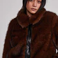 Chaqueta Mujer Detalles Ecocuero Café Sioux - Miniatura 4