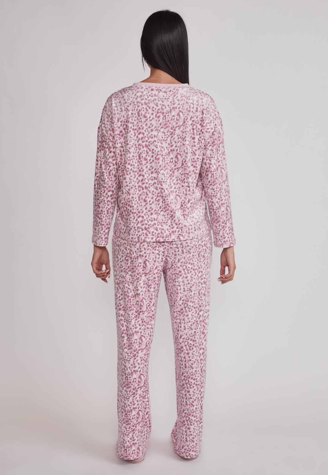 Pijama Mujer Animal Print Rosado Sioux 4