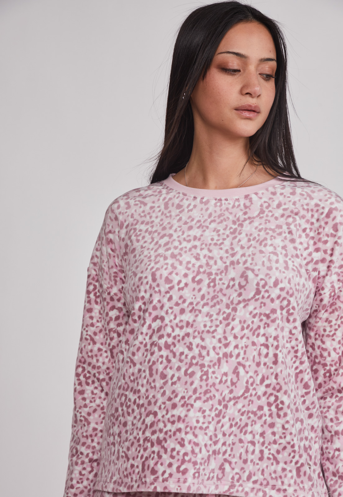 Pijama Mujer Animal Print Rosado Sioux 3