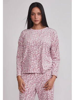 Pijama Mujer Animal Print Rosado Sioux
