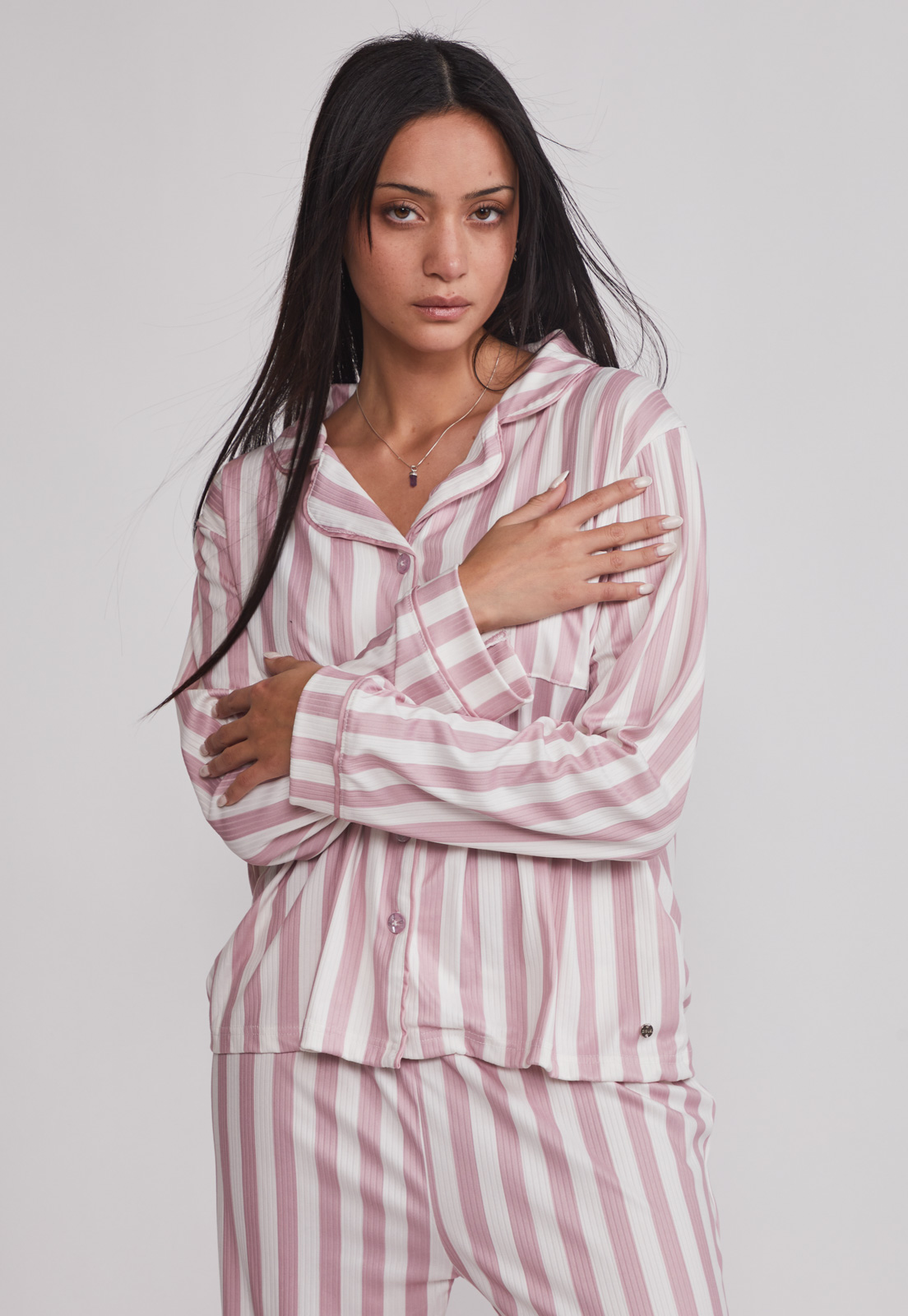 Pijama Camisero Mujer Rosado Sioux 1