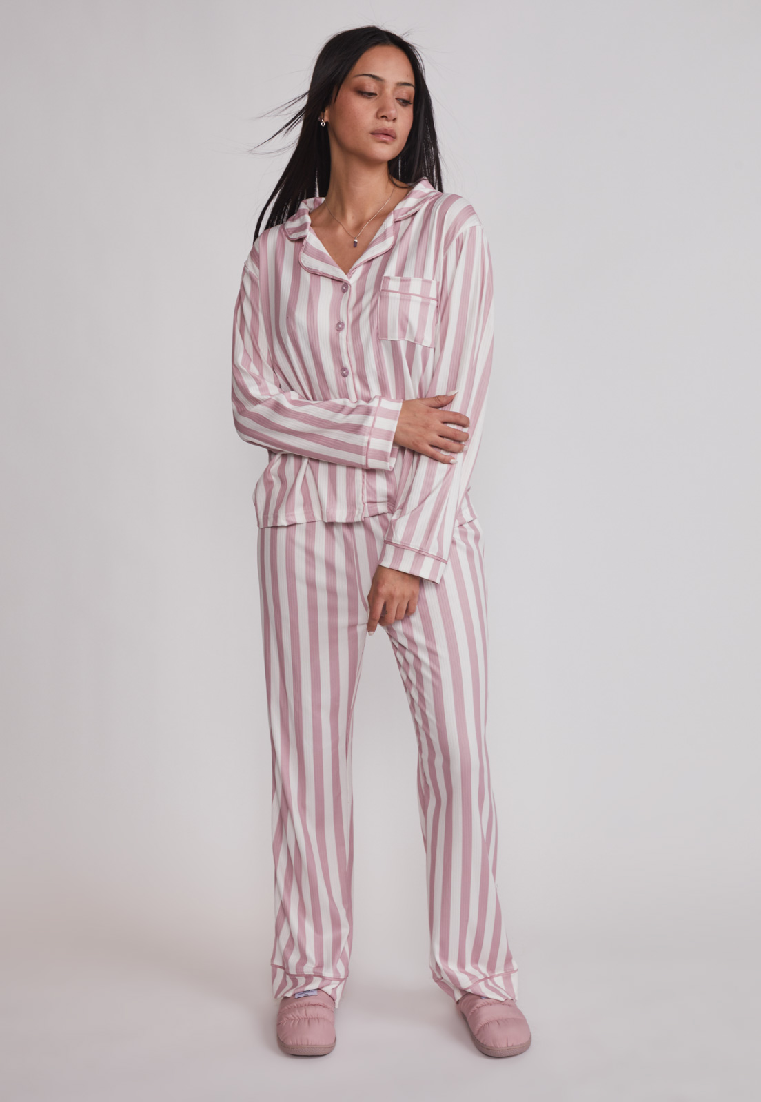 Pijama Camisero Mujer Rosado Sioux 2