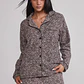 Pijama Polar Camisero Mujer Café Sioux - Miniatura 1
