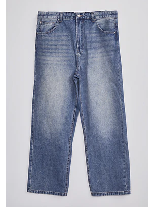 Jeans Hombre Baggy Oxidado Azul Sioux